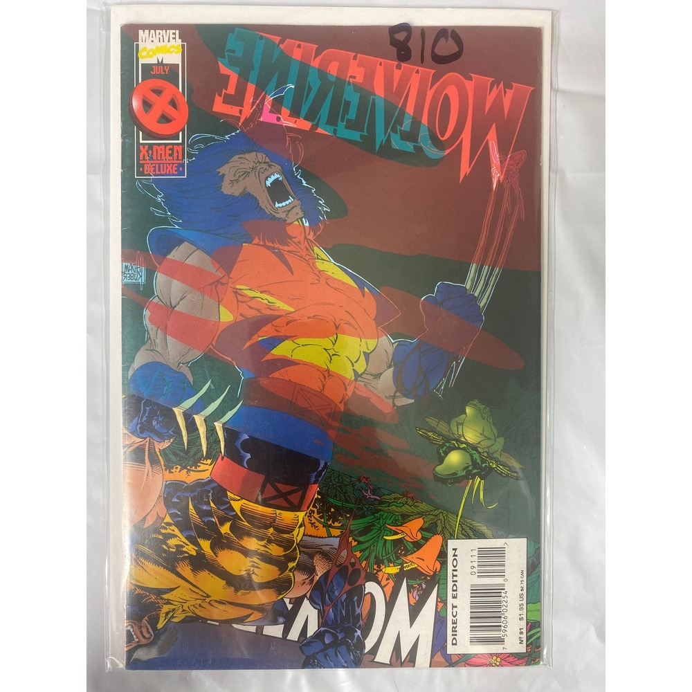 Marvel Comics Wolverine Issue 81 July 1994 X-Men Deluxe Direct Edition‎ Adam